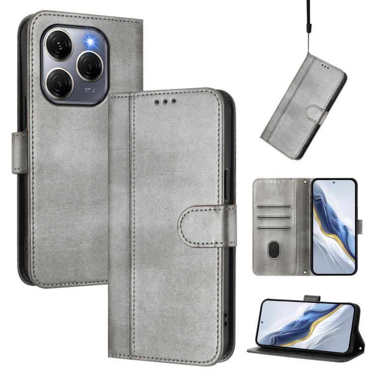 Line Splicing Buckle Retro Leather Phone Case, For Tecno Spark 30 4G, For Tecno Spark Go 5G 2025 / Infinix Hot 60i, For Tecno Spark 30C 4G, For Tecno Spark 20 Pro 5G, For Tecno Pop 6C, For Tecno Spark 10 Pro Magic Magenta, For Tecno Pova 6 4G          ...
