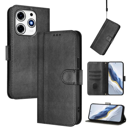 Line Splicing Buckle Retro Leather Phone Case, For Tecno Spark 30 4G, For Tecno Spark Go 5G 2025 / Infinix Hot 60i, For Tecno Spark 30C 4G, For Tecno Spark 20 Pro 5G, For Tecno Pop 6C, For Tecno Spark 10 Pro Magic Magenta, For Tecno Pova 6 4G          ...