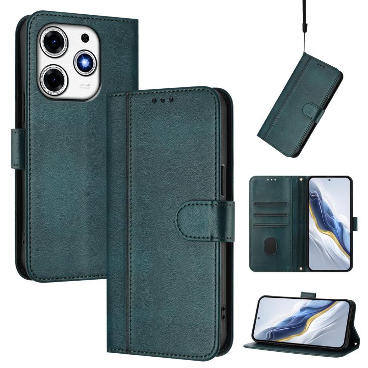 Line Splicing Buckle Retro Leather Phone Case, For Tecno Spark 30 4G, For Tecno Spark Go 5G 2025 / Infinix Hot 60i, For Tecno Spark 30C 4G, For Tecno Spark 20 Pro 5G, For Tecno Pop 6C, For Tecno Spark 10 Pro Magic Magenta, For Tecno Pova 6 4G          ...