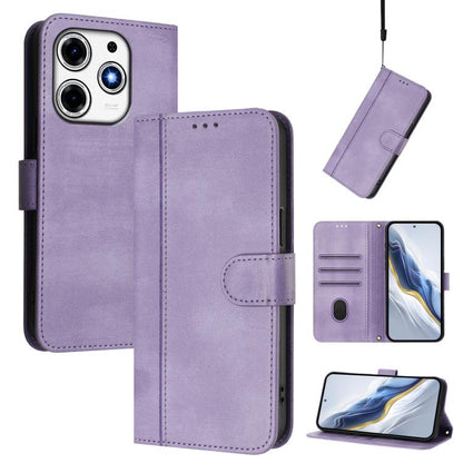 Line Splicing Buckle Retro Leather Phone Case, For Tecno Spark 30 4G, For Tecno Spark Go 5G 2025 / Infinix Hot 60i, For Tecno Spark 30C 4G, For Tecno Spark 20 Pro 5G, For Tecno Pop 6C, For Tecno Spark 10 Pro Magic Magenta, For Tecno Pova 6 4G          ...