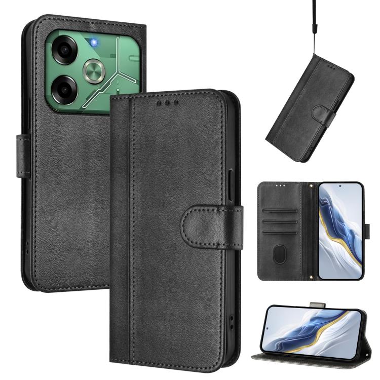 Line Splicing Buckle Retro Leather Phone Case, For Tecno Spark 30 4G, For Tecno Spark Go 5G 2025 / Infinix Hot 60i, For Tecno Spark 30C 4G, For Tecno Spark 20 Pro 5G, For Tecno Pop 6C, For Tecno Spark 10 Pro Magic Magenta, For Tecno Pova 6 4G          ...