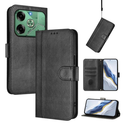 Line Splicing Buckle Retro Leather Phone Case, For Tecno Spark 30 4G, For Tecno Spark Go 5G 2025 / Infinix Hot 60i, For Tecno Spark 30C 4G, For Tecno Spark 20 Pro 5G, For Tecno Pop 6C, For Tecno Spark 10 Pro Magic Magenta, For Tecno Pova 6 4G          ...