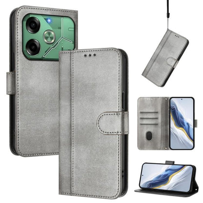 Line Splicing Buckle Retro Leather Phone Case, For Tecno Spark 30 4G, For Tecno Spark Go 5G 2025 / Infinix Hot 60i, For Tecno Spark 30C 4G, For Tecno Spark 20 Pro 5G, For Tecno Pop 6C, For Tecno Spark 10 Pro Magic Magenta, For Tecno Pova 6 4G          ...