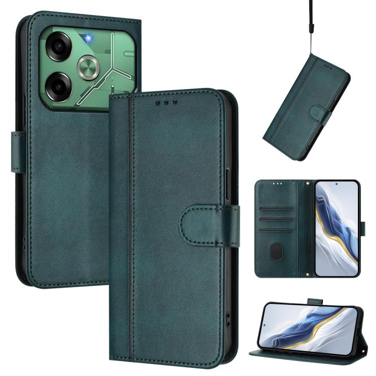 Line Splicing Buckle Retro Leather Phone Case, For Tecno Spark 30 4G, For Tecno Spark Go 5G 2025 / Infinix Hot 60i, For Tecno Spark 30C 4G, For Tecno Spark 20 Pro 5G, For Tecno Pop 6C, For Tecno Spark 10 Pro Magic Magenta, For Tecno Pova 6 4G          ...