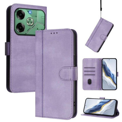 Line Splicing Buckle Retro Leather Phone Case, For Tecno Spark 30 4G, For Tecno Spark Go 5G 2025 / Infinix Hot 60i, For Tecno Spark 30C 4G, For Tecno Spark 20 Pro 5G, For Tecno Pop 6C, For Tecno Spark 10 Pro Magic Magenta, For Tecno Pova 6 4G          ...