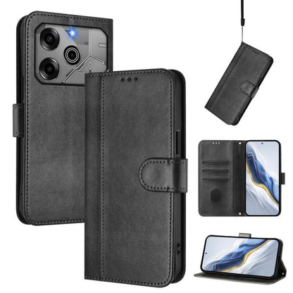 Line Splicing Buckle Retro Leather Phone Case, For Tecno Spark 30 4G, For Tecno Spark Go 5G 2025 / Infinix Hot 60i, For Tecno Spark 30C 4G, For Tecno Spark 20 Pro 5G, For Tecno Pop 6C, For Tecno Spark 10 Pro Magic Magenta, For Tecno Pova 6 4G          ...