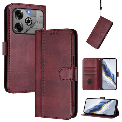 Line Splicing Buckle Retro Leather Phone Case, For Tecno Spark 30 4G, For Tecno Spark Go 5G 2025 / Infinix Hot 60i, For Tecno Spark 30C 4G, For Tecno Spark 20 Pro 5G, For Tecno Pop 6C, For Tecno Spark 10 Pro Magic Magenta, For Tecno Pova 6 4G          ...