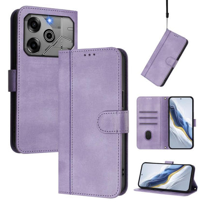 Line Splicing Buckle Retro Leather Phone Case, For Tecno Spark 30 4G, For Tecno Spark Go 5G 2025 / Infinix Hot 60i, For Tecno Spark 30C 4G, For Tecno Spark 20 Pro 5G, For Tecno Pop 6C, For Tecno Spark 10 Pro Magic Magenta, For Tecno Pova 6 4G          ...