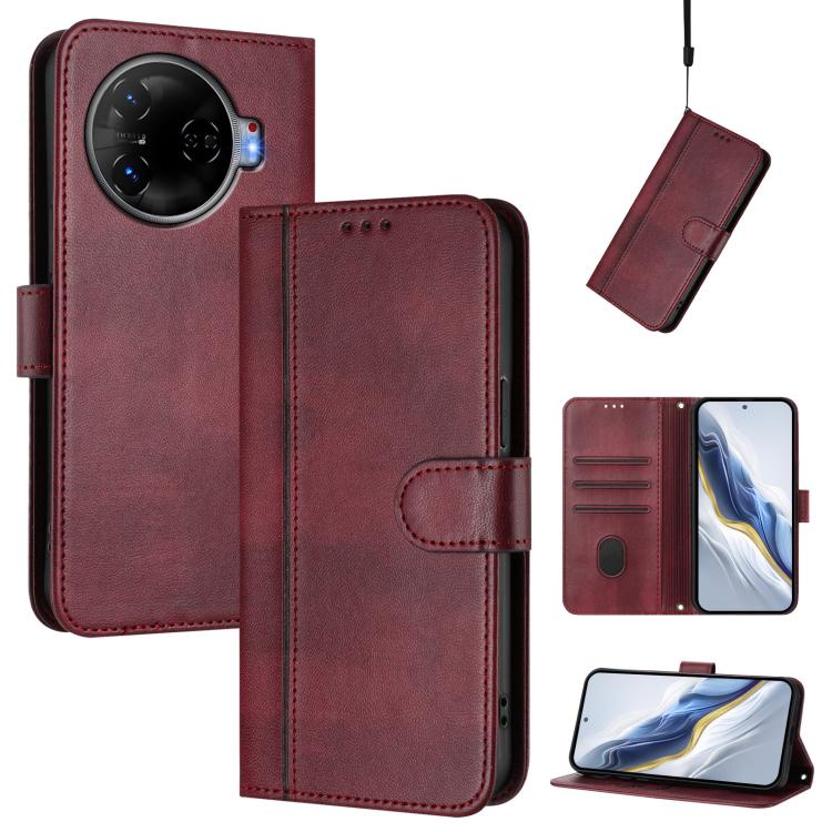 Line Splicing Buckle Retro Leather Phone Case, For Tecno Spark 30 4G, For Tecno Spark Go 5G 2025 / Infinix Hot 60i, For Tecno Spark 30C 4G, For Tecno Spark 20 Pro 5G, For Tecno Pop 6C, For Tecno Spark 10 Pro Magic Magenta, For Tecno Pova 6 4G          ...