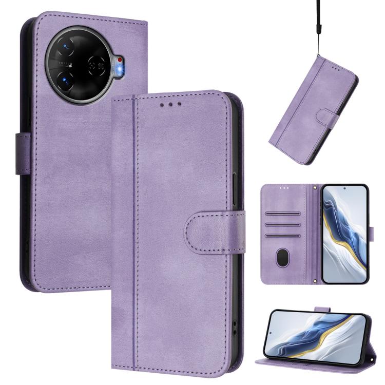 Line Splicing Buckle Retro Leather Phone Case, For Tecno Spark 30 4G, For Tecno Spark Go 5G 2025 / Infinix Hot 60i, For Tecno Spark 30C 4G, For Tecno Spark 20 Pro 5G, For Tecno Pop 6C, For Tecno Spark 10 Pro Magic Magenta, For Tecno Pova 6 4G          ...
