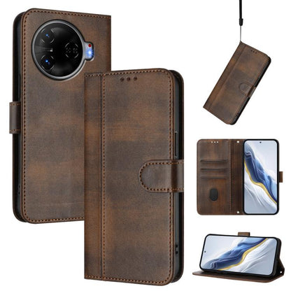 Line Splicing Buckle Retro Leather Phone Case, For Tecno Spark 30 4G, For Tecno Spark Go 5G 2025 / Infinix Hot 60i, For Tecno Spark 30C 4G, For Tecno Spark 20 Pro 5G, For Tecno Pop 6C, For Tecno Spark 10 Pro Magic Magenta, For Tecno Pova 6 4G          ...