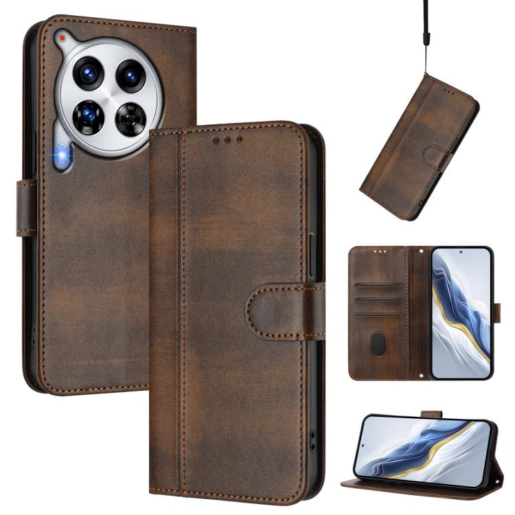 Line Splicing Buckle Retro Leather Phone Case, For Tecno Spark 30 4G, For Tecno Spark Go 5G 2025 / Infinix Hot 60i, For Tecno Spark 30C 4G, For Tecno Spark 20 Pro 5G, For Tecno Pop 6C, For Tecno Spark 10 Pro Magic Magenta, For Tecno Pova 6 4G          ...