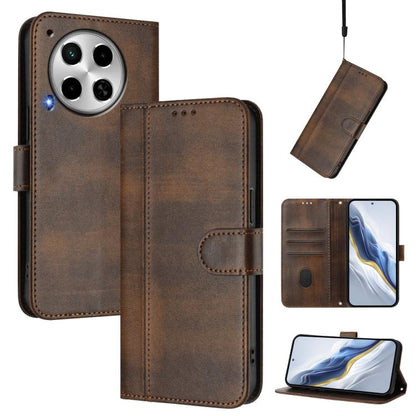 Line Splicing Buckle Retro Leather Phone Case, For Tecno Spark 30 4G, For Tecno Spark Go 5G 2025 / Infinix Hot 60i, For Tecno Spark 30C 4G, For Tecno Spark 20 Pro 5G, For Tecno Pop 6C, For Tecno Spark 10 Pro Magic Magenta, For Tecno Pova 6 4G          ...