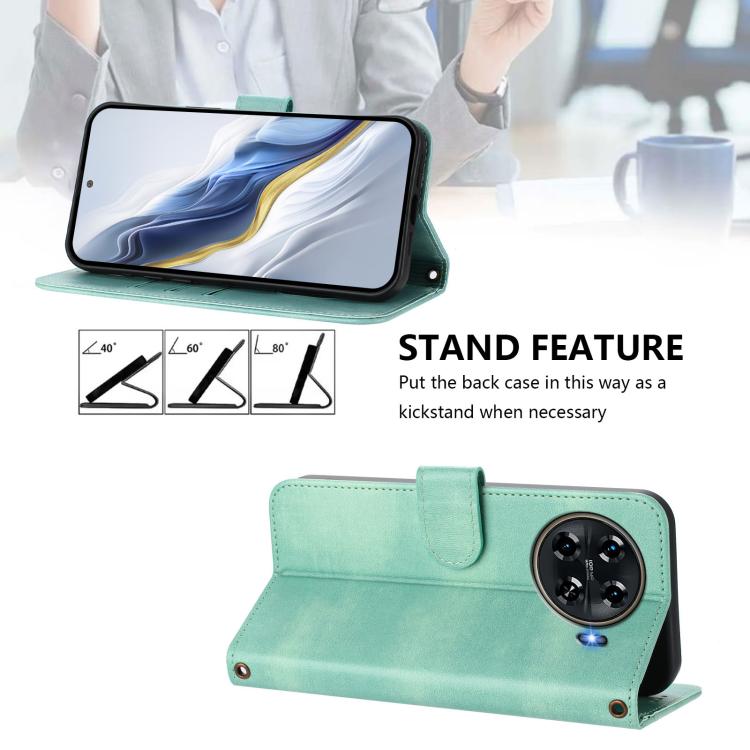 Line Splicing Buckle Retro Leather Phone Case, For Tecno Spark 20 Pro+ 4G, For Tecno Pova 5 Pro 5G, For Tecno Pova Neo 3, For Tecno Pova 5, For Tecno Camon 20 Premier 5G, For Tecno Camon 20 Pro 5G, For Tecno Camon 20 / 20 Pro 4G, For Tecno Spark 10 5G ...