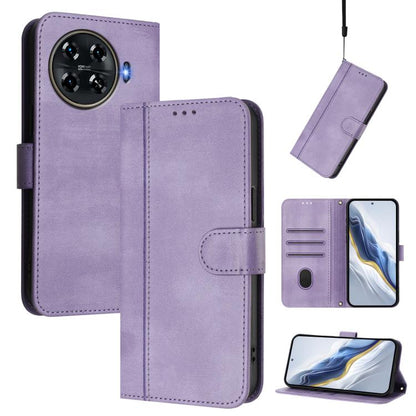 Line Splicing Buckle Retro Leather Phone Case, For Tecno Spark 20 Pro+ 4G, For Tecno Pova 5 Pro 5G, For Tecno Pova Neo 3, For Tecno Pova 5, For Tecno Camon 20 Premier 5G, For Tecno Camon 20 Pro 5G, For Tecno Camon 20 / 20 Pro 4G, For Tecno Spark 10 5G ...