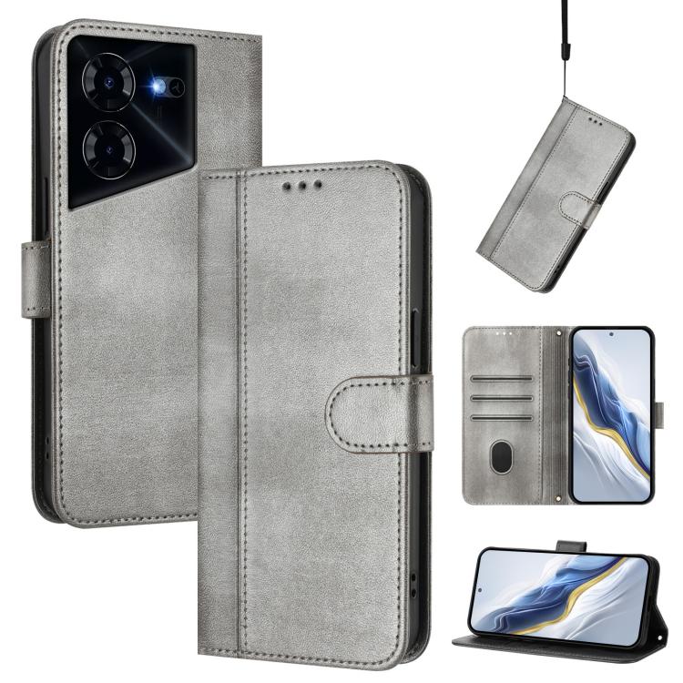 Line Splicing Buckle Retro Leather Phone Case, For Tecno Spark 20 Pro+ 4G, For Tecno Pova 5 Pro 5G, For Tecno Pova Neo 3, For Tecno Pova 5, For Tecno Camon 20 Premier 5G, For Tecno Camon 20 Pro 5G, For Tecno Camon 20 / 20 Pro 4G, For Tecno Spark 10 5G ...