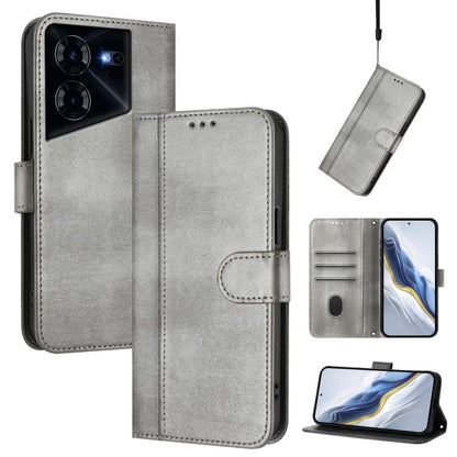 Line Splicing Buckle Retro Leather Phone Case, For Tecno Spark 20 Pro+ 4G, For Tecno Pova 5 Pro 5G, For Tecno Pova Neo 3, For Tecno Pova 5, For Tecno Camon 20 Premier 5G, For Tecno Camon 20 Pro 5G, For Tecno Camon 20 / 20 Pro 4G, For Tecno Spark 10 5G ...