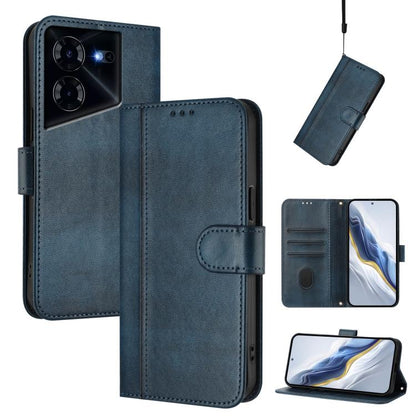 Line Splicing Buckle Retro Leather Phone Case, For Tecno Spark 20 Pro+ 4G, For Tecno Pova 5 Pro 5G, For Tecno Pova Neo 3, For Tecno Pova 5, For Tecno Camon 20 Premier 5G, For Tecno Camon 20 Pro 5G, For Tecno Camon 20 / 20 Pro 4G, For Tecno Spark 10 5G ...