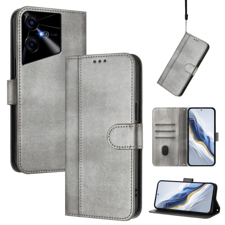 Line Splicing Buckle Retro Leather Phone Case, For Tecno Spark 20 Pro+ 4G, For Tecno Pova 5 Pro 5G, For Tecno Pova Neo 3, For Tecno Pova 5, For Tecno Camon 20 Premier 5G, For Tecno Camon 20 Pro 5G, For Tecno Camon 20 / 20 Pro 4G, For Tecno Spark 10 5G ...