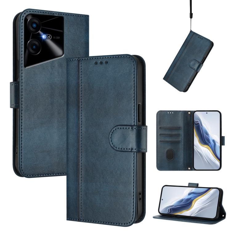 Line Splicing Buckle Retro Leather Phone Case, For Tecno Spark 20 Pro+ 4G, For Tecno Pova 5 Pro 5G, For Tecno Pova Neo 3, For Tecno Pova 5, For Tecno Camon 20 Premier 5G, For Tecno Camon 20 Pro 5G, For Tecno Camon 20 / 20 Pro 4G, For Tecno Spark 10 5G ...