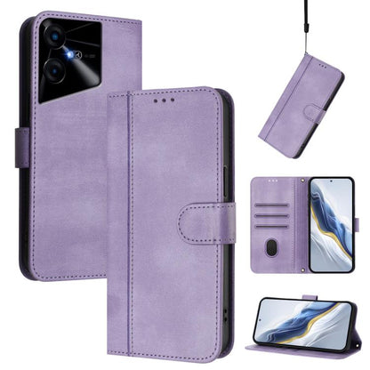 Line Splicing Buckle Retro Leather Phone Case, For Tecno Spark 20 Pro+ 4G, For Tecno Pova 5 Pro 5G, For Tecno Pova Neo 3, For Tecno Pova 5, For Tecno Camon 20 Premier 5G, For Tecno Camon 20 Pro 5G, For Tecno Camon 20 / 20 Pro 4G, For Tecno Spark 10 5G ...