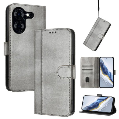 Line Splicing Buckle Retro Leather Phone Case, For Tecno Spark 20 Pro+ 4G, For Tecno Pova 5 Pro 5G, For Tecno Pova Neo 3, For Tecno Pova 5, For Tecno Camon 20 Premier 5G, For Tecno Camon 20 Pro 5G, For Tecno Camon 20 / 20 Pro 4G, For Tecno Spark 10 5G ...