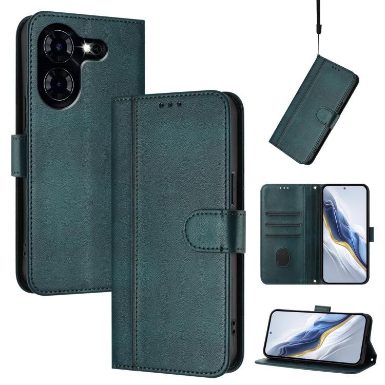 Line Splicing Buckle Retro Leather Phone Case, For Tecno Spark 20 Pro+ 4G, For Tecno Pova 5 Pro 5G, For Tecno Pova Neo 3, For Tecno Pova 5, For Tecno Camon 20 Premier 5G, For Tecno Camon 20 Pro 5G, For Tecno Camon 20 / 20 Pro 4G, For Tecno Spark 10 5G ...