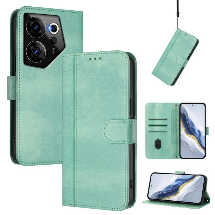 Line Splicing Buckle Retro Leather Phone Case, For Tecno Spark 20 Pro+ 4G, For Tecno Pova 5 Pro 5G, For Tecno Pova Neo 3, For Tecno Pova 5, For Tecno Camon 20 Premier 5G, For Tecno Camon 20 Pro 5G, For Tecno Camon 20 / 20 Pro 4G, For Tecno Spark 10 5G ...