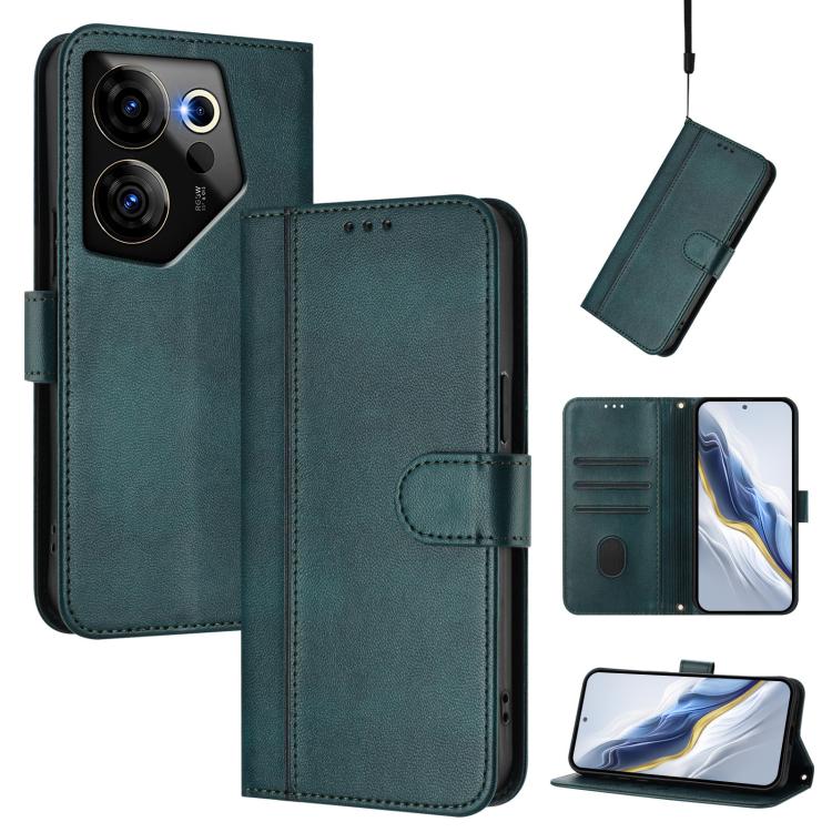 Line Splicing Buckle Retro Leather Phone Case, For Tecno Spark 20 Pro+ 4G, For Tecno Pova 5 Pro 5G, For Tecno Pova Neo 3, For Tecno Pova 5, For Tecno Camon 20 Premier 5G, For Tecno Camon 20 Pro 5G, For Tecno Camon 20 / 20 Pro 4G, For Tecno Spark 10 5G ...