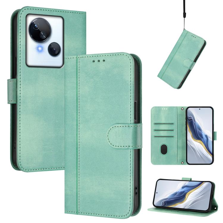 Line Splicing Buckle Retro Leather Phone Case, For Tecno Spark 20 Pro+ 4G, For Tecno Pova 5 Pro 5G, For Tecno Pova Neo 3, For Tecno Pova 5, For Tecno Camon 20 Premier 5G, For Tecno Camon 20 Pro 5G, For Tecno Camon 20 / 20 Pro 4G, For Tecno Spark 10 5G ...