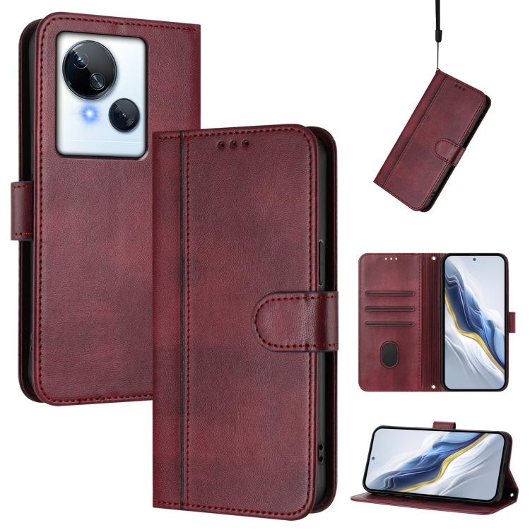 Line Splicing Buckle Retro Leather Phone Case, For Tecno Spark 20 Pro+ 4G, For Tecno Pova 5 Pro 5G, For Tecno Pova Neo 3, For Tecno Pova 5, For Tecno Camon 20 Premier 5G, For Tecno Camon 20 Pro 5G, For Tecno Camon 20 / 20 Pro 4G, For Tecno Spark 10 5G ...