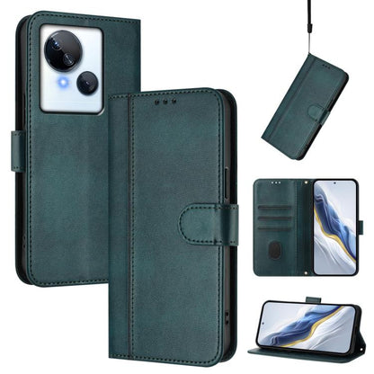Line Splicing Buckle Retro Leather Phone Case, For Tecno Spark 20 Pro+ 4G, For Tecno Pova 5 Pro 5G, For Tecno Pova Neo 3, For Tecno Pova 5, For Tecno Camon 20 Premier 5G, For Tecno Camon 20 Pro 5G, For Tecno Camon 20 / 20 Pro 4G, For Tecno Spark 10 5G ...