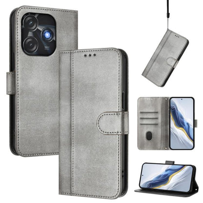 Line Splicing Buckle Retro Leather Phone Case, For Tecno Spark 20 Pro+ 4G, For Tecno Pova 5 Pro 5G, For Tecno Pova Neo 3, For Tecno Pova 5, For Tecno Camon 20 Premier 5G, For Tecno Camon 20 Pro 5G, For Tecno Camon 20 / 20 Pro 4G, For Tecno Spark 10 5G ...