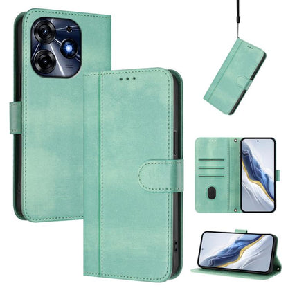 Line Splicing Buckle Retro Leather Phone Case, For Tecno Spark 20 Pro+ 4G, For Tecno Pova 5 Pro 5G, For Tecno Pova Neo 3, For Tecno Pova 5, For Tecno Camon 20 Premier 5G, For Tecno Camon 20 Pro 5G, For Tecno Camon 20 / 20 Pro 4G, For Tecno Spark 10 5G ...