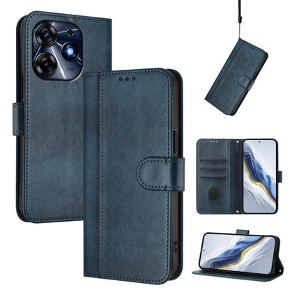 Line Splicing Buckle Retro Leather Phone Case, For Tecno Spark 20 Pro+ 4G, For Tecno Pova 5 Pro 5G, For Tecno Pova Neo 3, For Tecno Pova 5, For Tecno Camon 20 Premier 5G, For Tecno Camon 20 Pro 5G, For Tecno Camon 20 / 20 Pro 4G, For Tecno Spark 10 5G ...