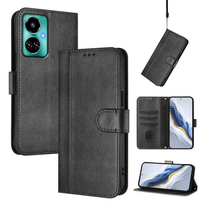 Line Splicing Buckle Retro Leather Phone Case, For Tecno Spark 20 Pro+ 4G, For Tecno Pova 5 Pro 5G, For Tecno Pova Neo 3, For Tecno Pova 5, For Tecno Camon 20 Premier 5G, For Tecno Camon 20 Pro 5G, For Tecno Camon 20 / 20 Pro 4G, For Tecno Spark 10 5G ...