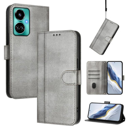 Line Splicing Buckle Retro Leather Phone Case, For Tecno Spark 20 Pro+ 4G, For Tecno Pova 5 Pro 5G, For Tecno Pova Neo 3, For Tecno Pova 5, For Tecno Camon 20 Premier 5G, For Tecno Camon 20 Pro 5G, For Tecno Camon 20 / 20 Pro 4G, For Tecno Spark 10 5G ...