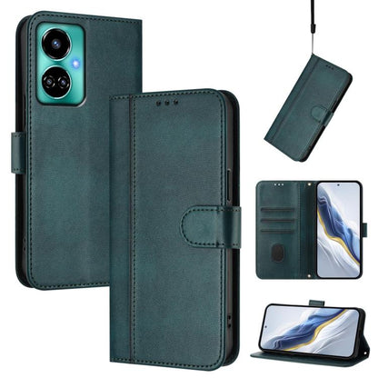 Line Splicing Buckle Retro Leather Phone Case, For Tecno Spark 20 Pro+ 4G, For Tecno Pova 5 Pro 5G, For Tecno Pova Neo 3, For Tecno Pova 5, For Tecno Camon 20 Premier 5G, For Tecno Camon 20 Pro 5G, For Tecno Camon 20 / 20 Pro 4G, For Tecno Spark 10 5G ...