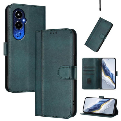 Line Splicing Buckle Retro Leather Phone Case, For Tecno Spark 20 Pro+ 4G, For Tecno Pova 5 Pro 5G, For Tecno Pova Neo 3, For Tecno Pova 5, For Tecno Camon 20 Premier 5G, For Tecno Camon 20 Pro 5G, For Tecno Camon 20 / 20 Pro 4G, For Tecno Spark 10 5G ...