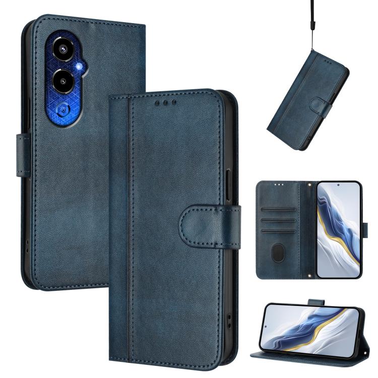 Line Splicing Buckle Retro Leather Phone Case, For Tecno Spark 20 Pro+ 4G, For Tecno Pova 5 Pro 5G, For Tecno Pova Neo 3, For Tecno Pova 5, For Tecno Camon 20 Premier 5G, For Tecno Camon 20 Pro 5G, For Tecno Camon 20 / 20 Pro 4G, For Tecno Spark 10 5G ...