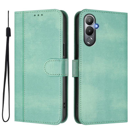 Line Splicing Buckle Retro Leather Phone Case, For Tecno Pova 4, For Tecno Pova Neo 2, For Tecno Spark Go 2022 / 8C / 9, For Tecno Spark 9 Pro / 9T, For Tecno Pova 3, For Tecno Pop 5, For Tecno Spark 7P, For Tecno Spark 7 / 7T