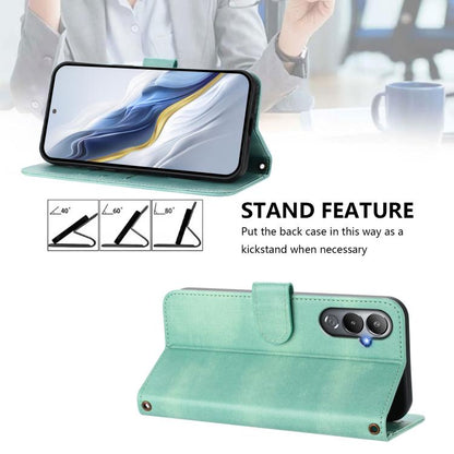 Line Splicing Buckle Retro Leather Phone Case, For Tecno Pova 4, For Tecno Pova Neo 2, For Tecno Spark Go 2022 / 8C / 9, For Tecno Spark 9 Pro / 9T, For Tecno Pova 3, For Tecno Pop 5, For Tecno Spark 7P, For Tecno Spark 7 / 7T
