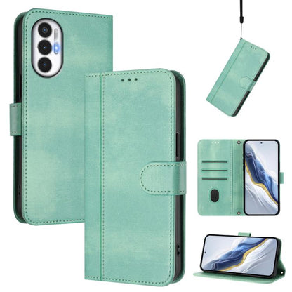 Line Splicing Buckle Retro Leather Phone Case, For Tecno Pova 4, For Tecno Pova Neo 2, For Tecno Spark Go 2022 / 8C / 9, For Tecno Spark 9 Pro / 9T, For Tecno Pova 3, For Tecno Pop 5, For Tecno Spark 7P, For Tecno Spark 7 / 7T