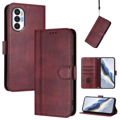 Line Splicing Buckle Retro Leather Phone Case, For Tecno Pova 4, For Tecno Pova Neo 2, For Tecno Spark Go 2022 / 8C / 9, For Tecno Spark 9 Pro / 9T, For Tecno Pova 3, For Tecno Pop 5, For Tecno Spark 7P, For Tecno Spark 7 / 7T