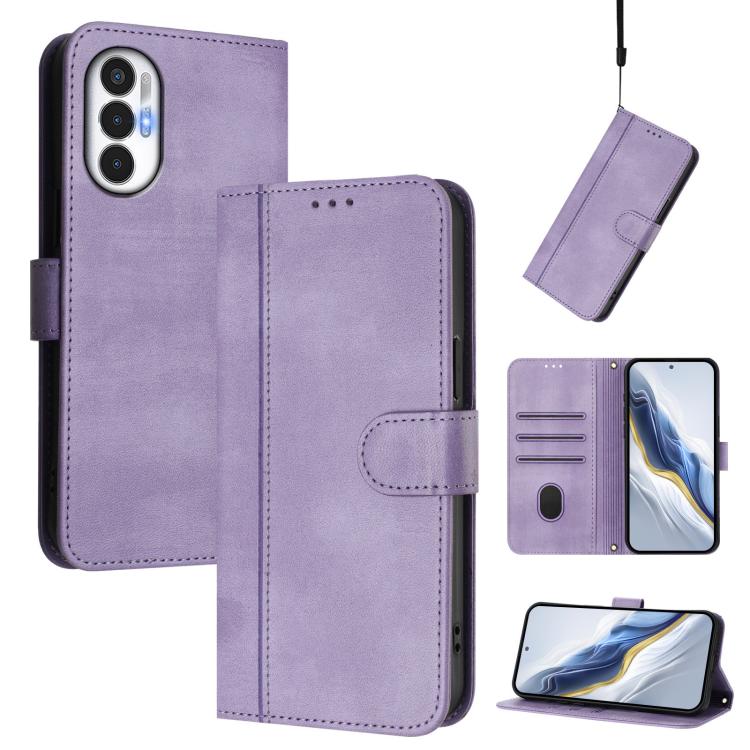 Line Splicing Buckle Retro Leather Phone Case, For Tecno Pova 4, For Tecno Pova Neo 2, For Tecno Spark Go 2022 / 8C / 9, For Tecno Spark 9 Pro / 9T, For Tecno Pova 3, For Tecno Pop 5, For Tecno Spark 7P, For Tecno Spark 7 / 7T