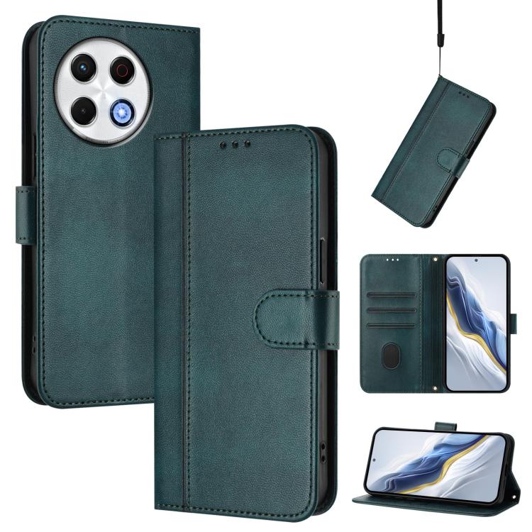 Line Splicing Buckle Retro Leather Phone Case, For Tecno Camon 50 Pro 4G, For Tecno Camon 50 4G, For Tecno Spark Slim 5G, For Tecno Pop 10 / Infinix Smart 10 4G, For Tecno Spark Go 1S / Go 2025, For Tecno Camon 40 Pro 4G, For Tecno Camon 40 Premier    ...