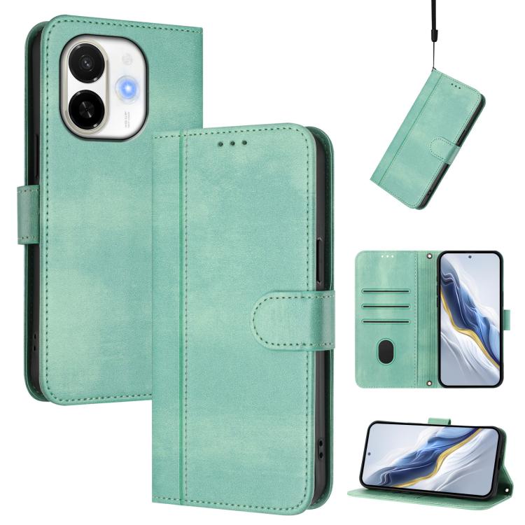 Line Splicing Buckle Retro Leather Phone Case, For Tecno Camon 50 Pro 4G, For Tecno Camon 50 4G, For Tecno Spark Slim 5G, For Tecno Pop 10 / Infinix Smart 10 4G, For Tecno Spark Go 1S / Go 2025, For Tecno Camon 40 Pro 4G, For Tecno Camon 40 Premier    ...