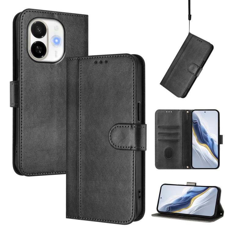Line Splicing Buckle Retro Leather Phone Case, For Tecno Camon 50 Pro 4G, For Tecno Camon 50 4G, For Tecno Spark Slim 5G, For Tecno Pop 10 / Infinix Smart 10 4G, For Tecno Spark Go 1S / Go 2025, For Tecno Camon 40 Pro 4G, For Tecno Camon 40 Premier    ...