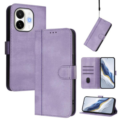 Line Splicing Buckle Retro Leather Phone Case, For Tecno Camon 50 Pro 4G, For Tecno Camon 50 4G, For Tecno Spark Slim 5G, For Tecno Pop 10 / Infinix Smart 10 4G, For Tecno Spark Go 1S / Go 2025, For Tecno Camon 40 Pro 4G, For Tecno Camon 40 Premier    ...