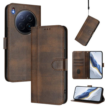 Line Splicing Buckle Retro Leather Phone Case, For Tecno Camon 50 Pro 4G, For Tecno Camon 50 4G, For Tecno Spark Slim 5G, For Tecno Pop 10 / Infinix Smart 10 4G, For Tecno Spark Go 1S / Go 2025, For Tecno Camon 40 Pro 4G, For Tecno Camon 40 Premier    ...